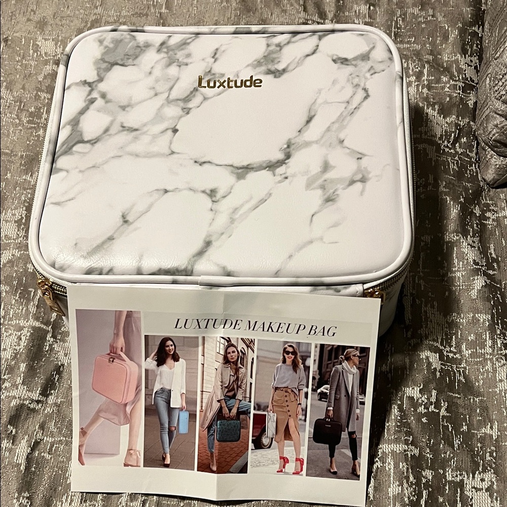 Luxtude Marble Makeup Bag
